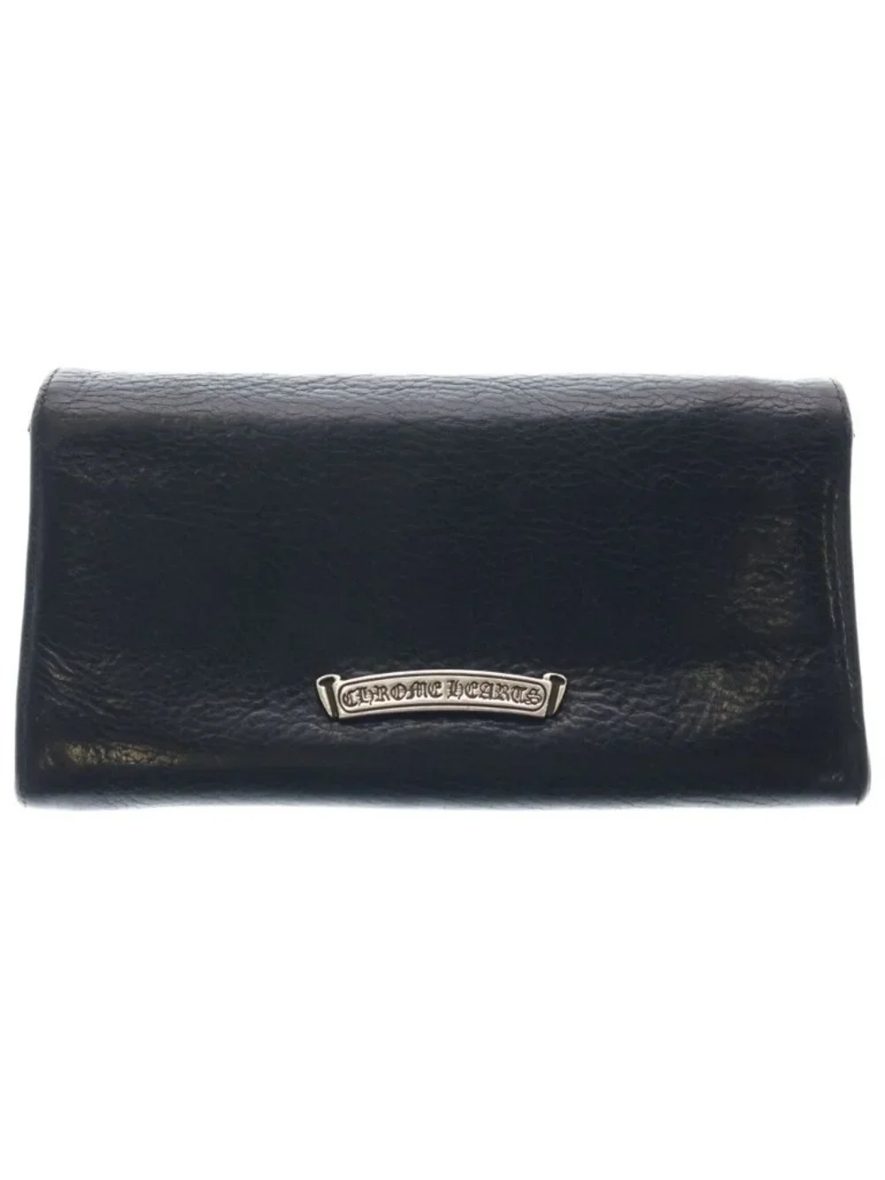 Chrome Hearts Judy Cross Ball Button Leather Wallet Black